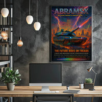 AbramsX – The Future Rides on Treads Poster PosterGoat