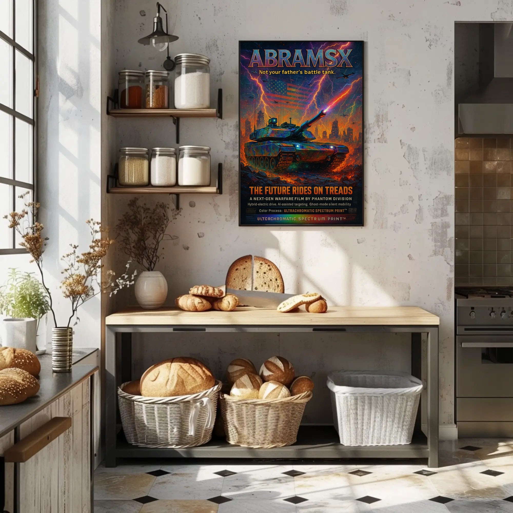 AbramsX – The Future Rides on Treads Poster PosterGoat