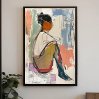 Abstract Expressionism Human Figure Modern Art Poster PosterGoat