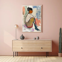 Abstract Expressionism Human Figure Modern Art Poster PosterGoat