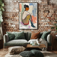 Abstract Expressionism Human Figure Modern Art Poster PosterGoat