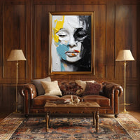 Abstract Face Expressionism Modern Artistic Poster PosterGoat