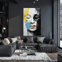 Abstract Face Expressionism Modern Artistic Poster PosterGoat