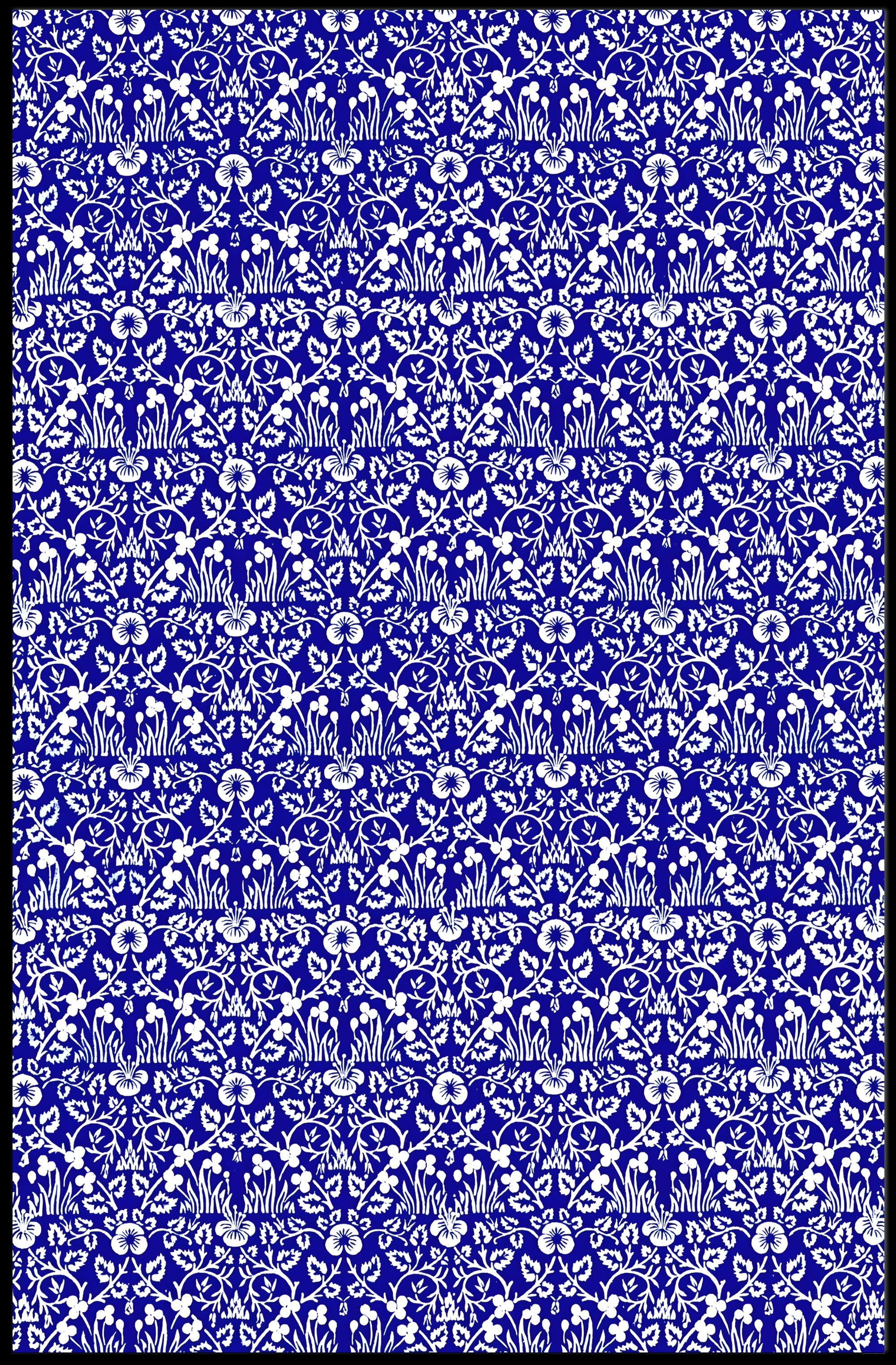 Abstract Floral Pattern Poster PosterGoat