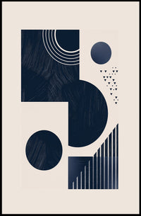 Abstract Geometric Art Minimalist Style Poster for Modern Decor PosterGoat