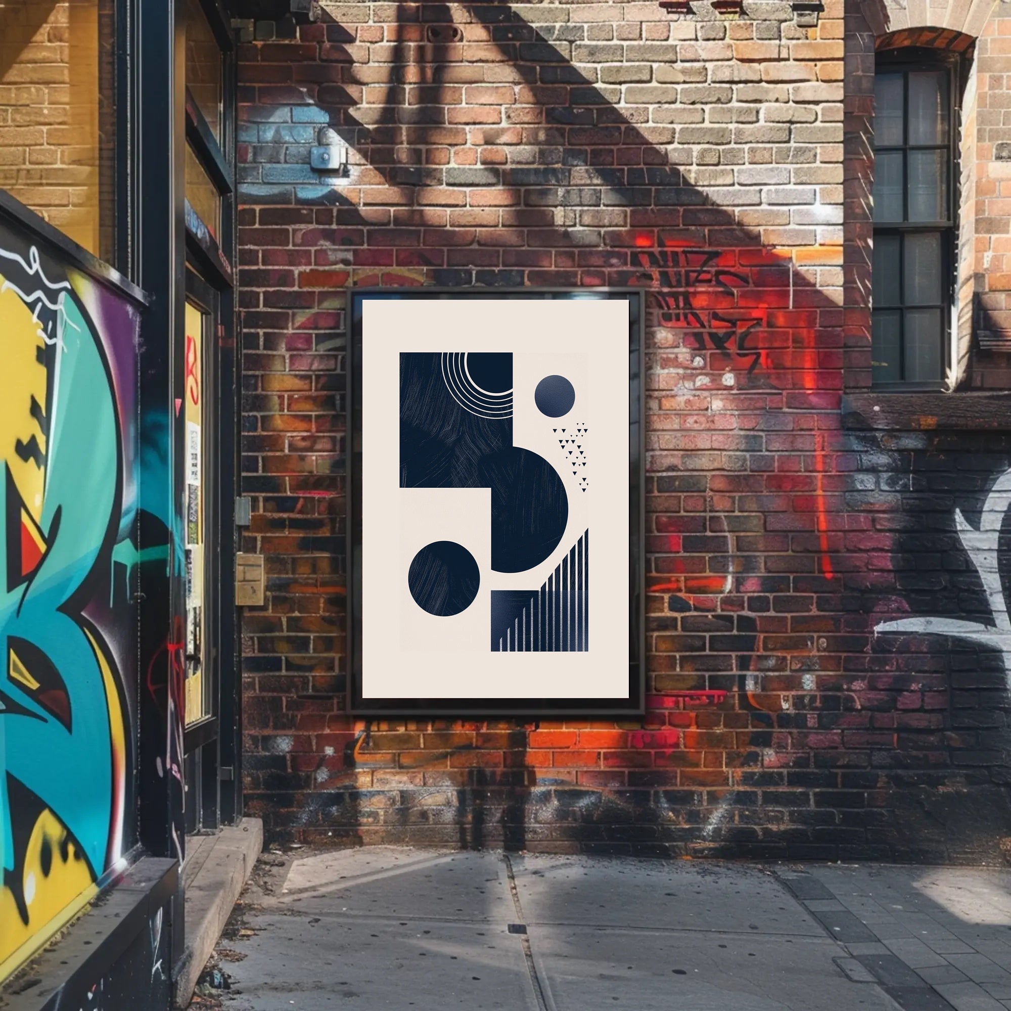 Abstract Geometric Art Minimalist Style Poster for Modern Decor PosterGoat