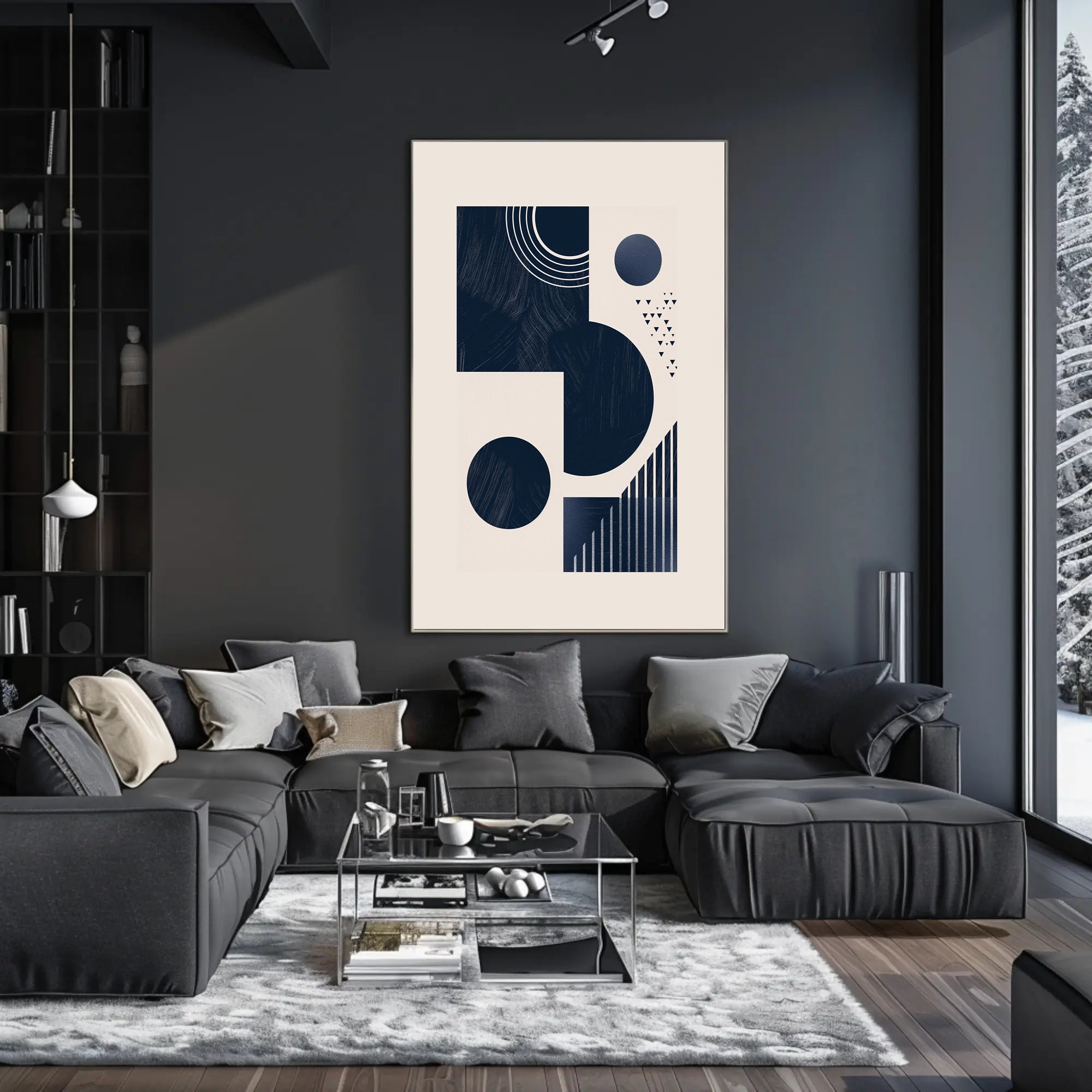 Abstract Geometric Art Minimalist Style Poster for Modern Decor PosterGoat