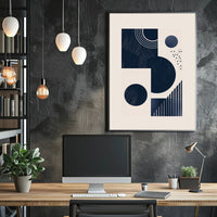 Abstract Geometric Art Minimalist Style Poster for Modern Decor PosterGoat