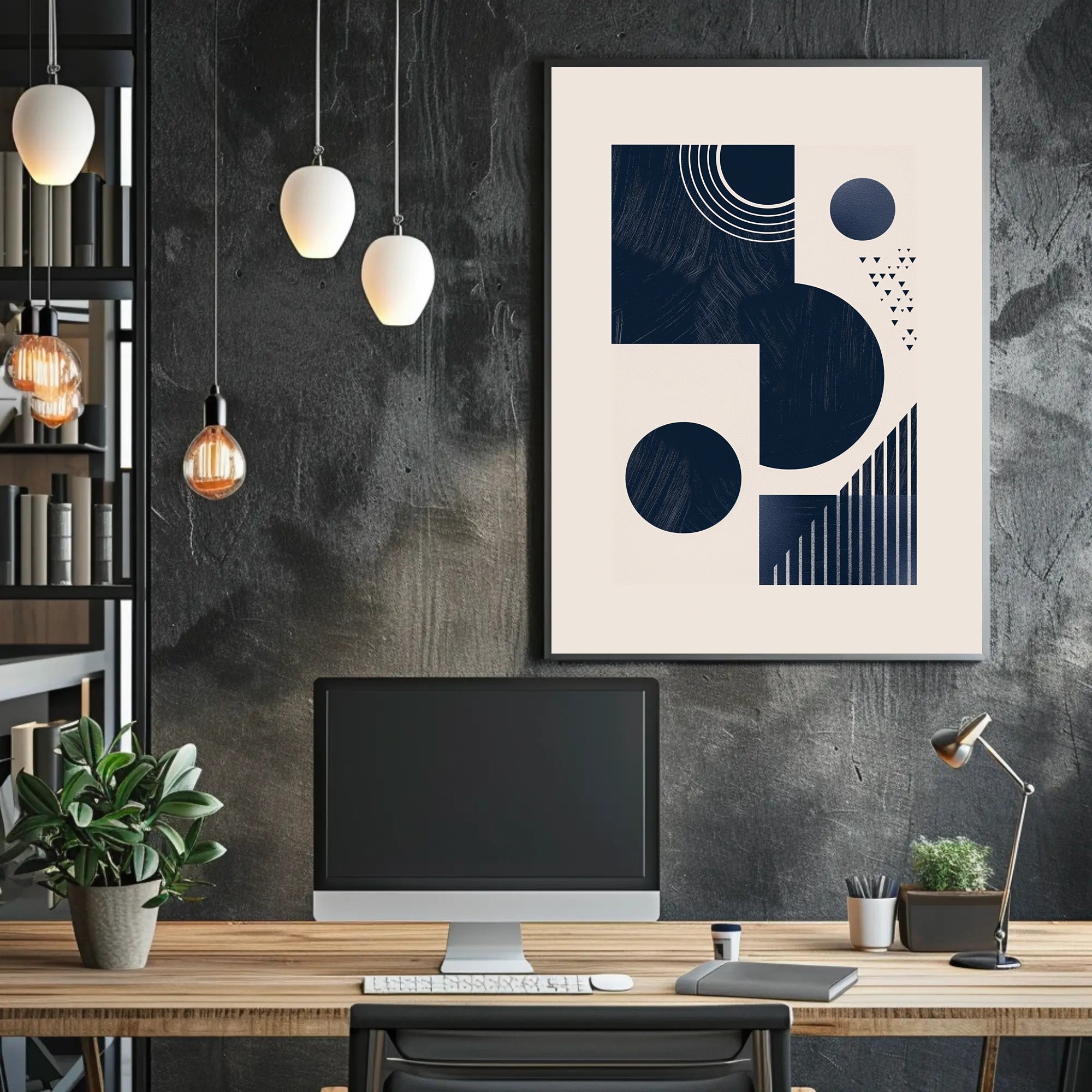 Abstract Geometric Art Minimalist Style Poster for Modern Decor PosterGoat