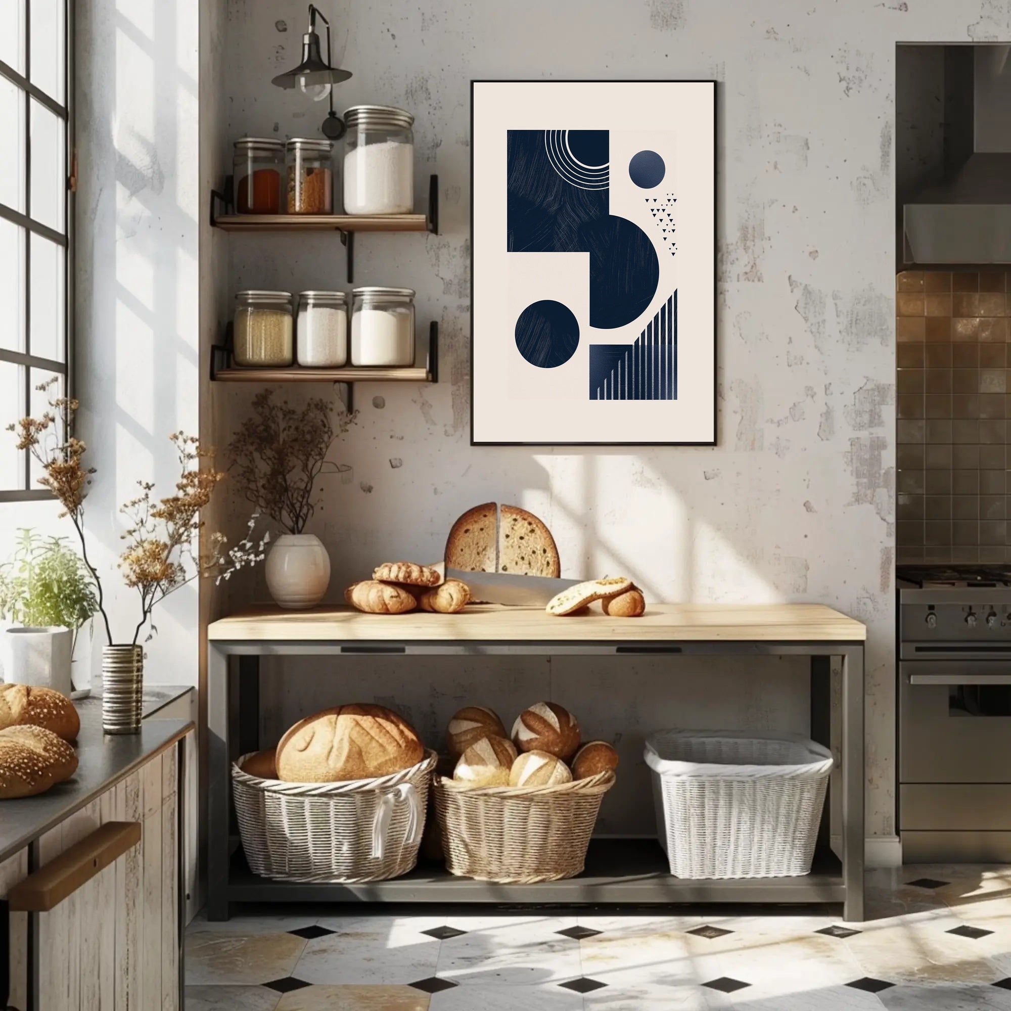 Abstract Geometric Art Minimalist Style Poster for Modern Decor PosterGoat