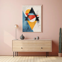 Abstract Geometric Modern Art Poster with Vibrant Colors PosterGoat