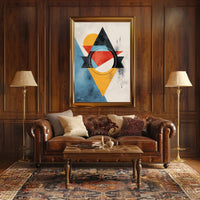Abstract Geometric Modern Art Poster with Vibrant Colors PosterGoat