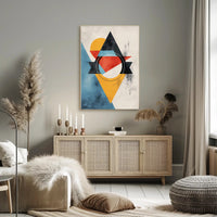 Abstract Geometric Modern Art Poster with Vibrant Colors PosterGoat