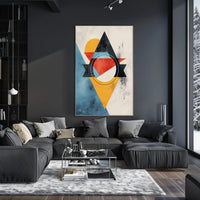 Abstract Geometric Modern Art Poster with Vibrant Colors PosterGoat