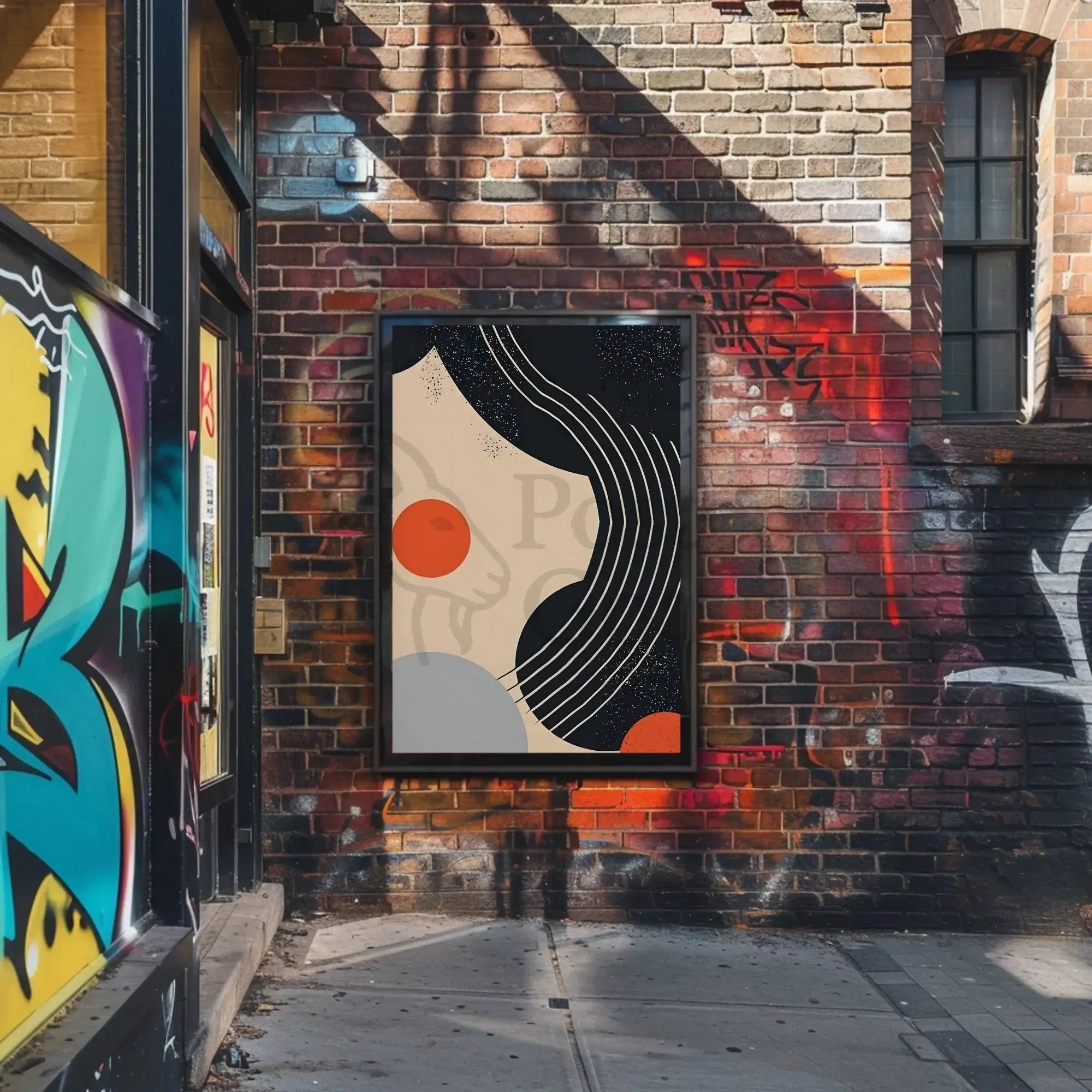 Abstract Geometric Modern Art Wall Decor Poster PosterGoat