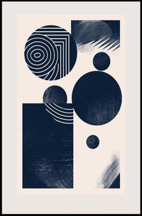 Abstract Geometry Art in Minimalist Style Artistic Poster PosterGoat