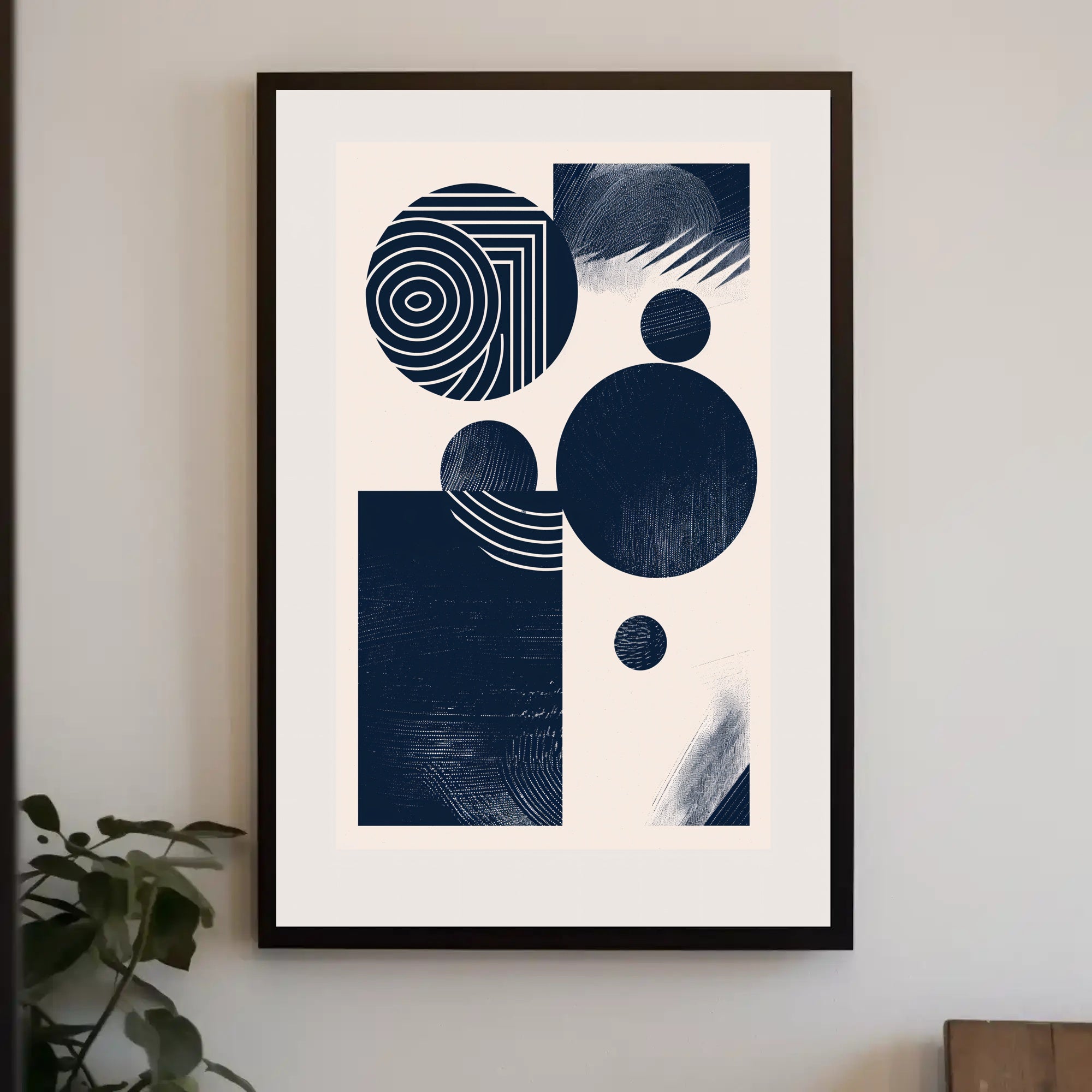 Abstract Geometry Art in Minimalist Style Artistic Poster PosterGoat