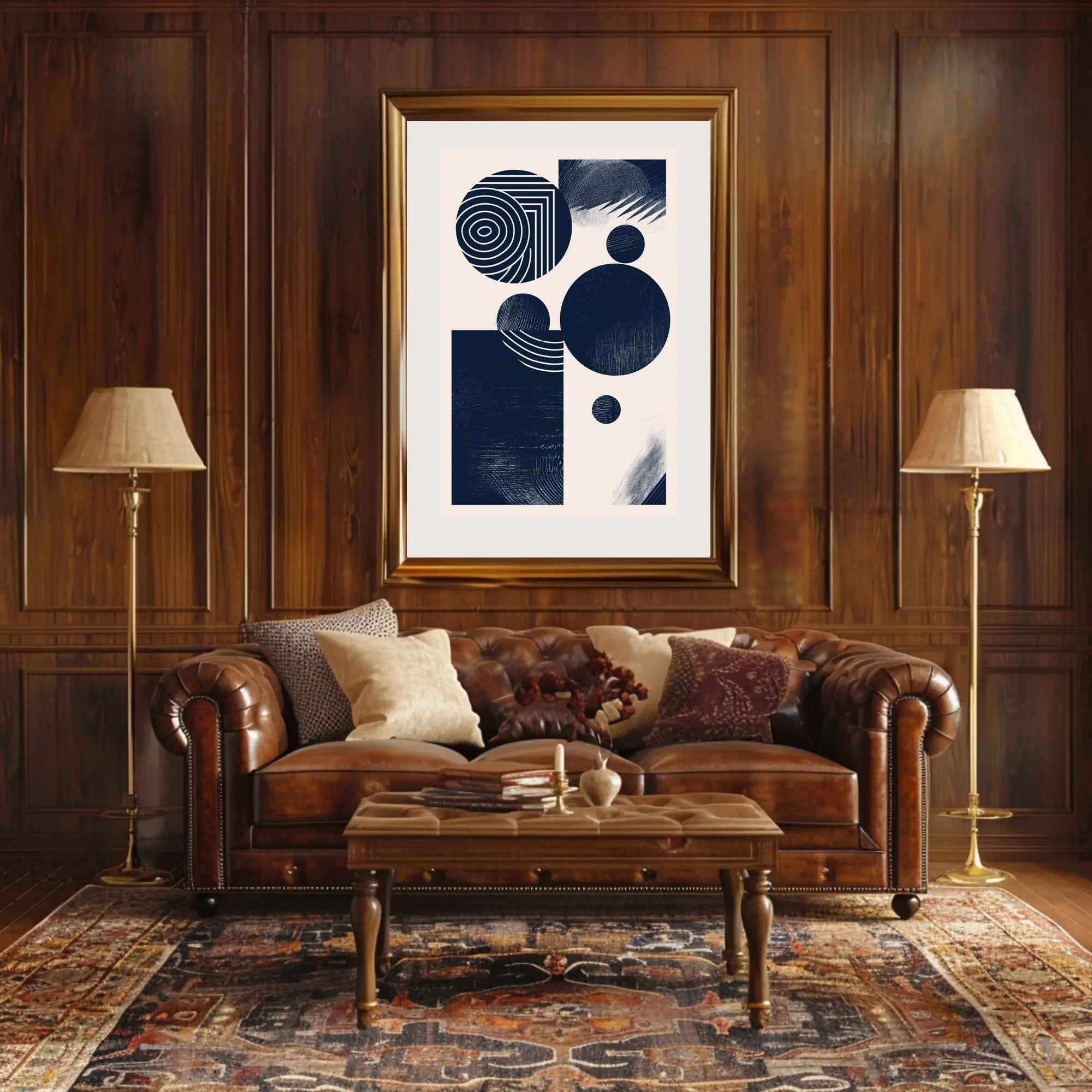 Abstract Geometry Art in Minimalist Style Artistic Poster PosterGoat