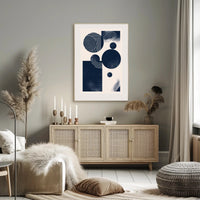 Abstract Geometry Art in Minimalist Style Artistic Poster PosterGoat