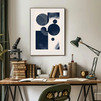 Abstract Geometry Art in Minimalist Style Artistic Poster PosterGoat