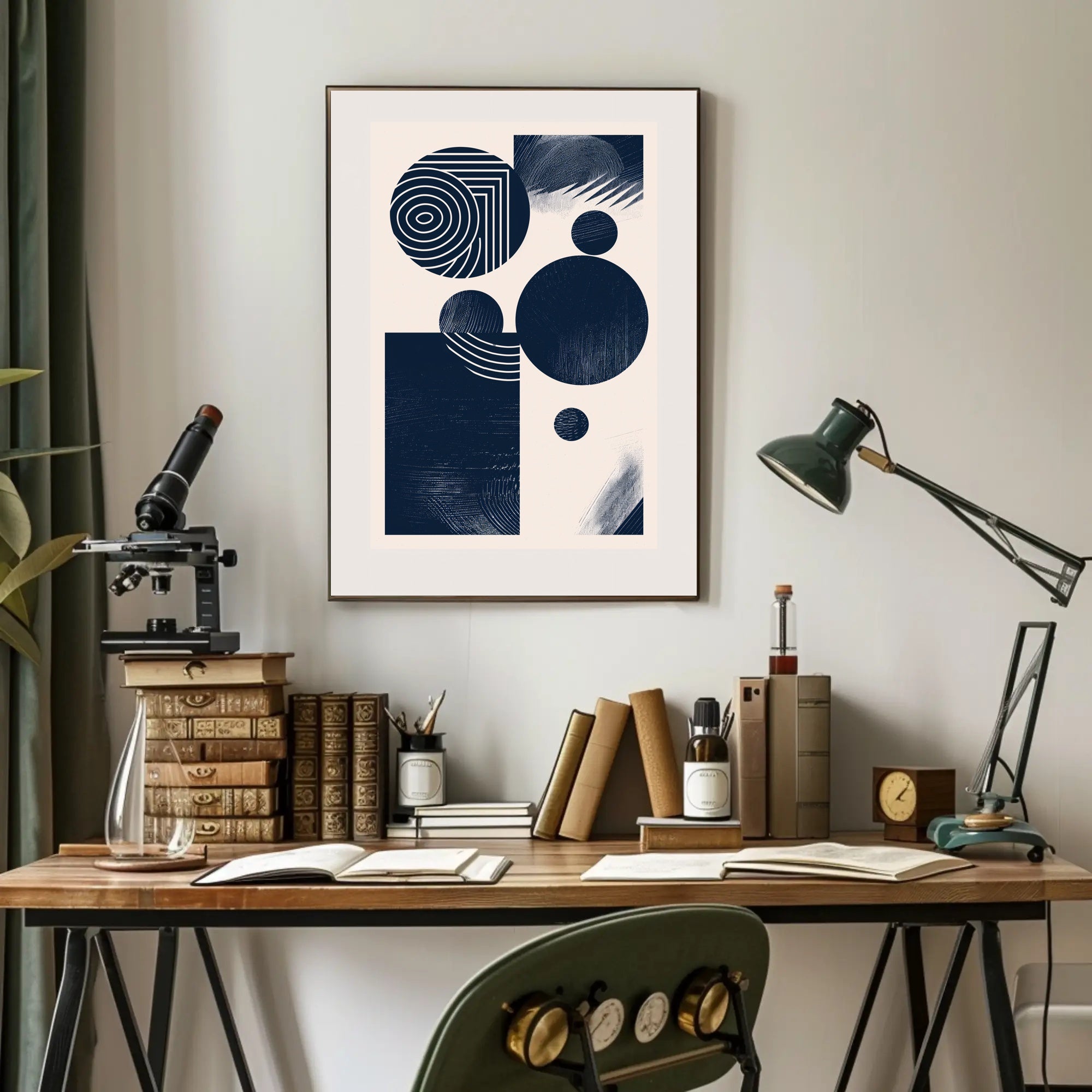 Abstract Geometry Art in Minimalist Style Artistic Poster PosterGoat