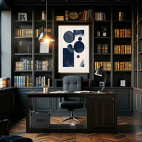 Abstract Geometry Art in Minimalist Style Artistic Poster PosterGoat