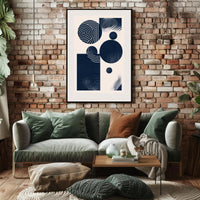 Abstract Geometry Art in Minimalist Style Artistic Poster PosterGoat