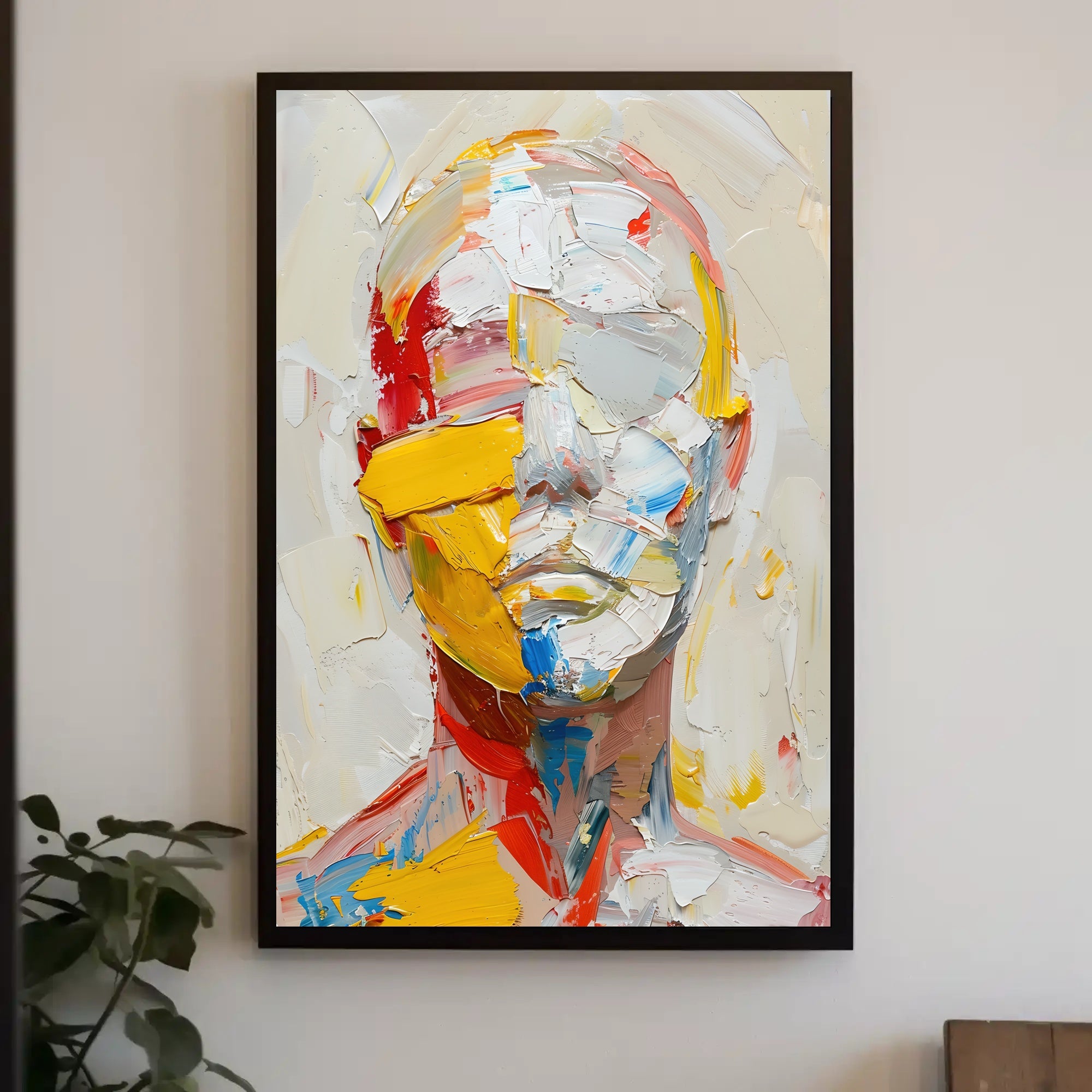 Abstract Human Form Poster with Vibrant Modern Style PosterGoat