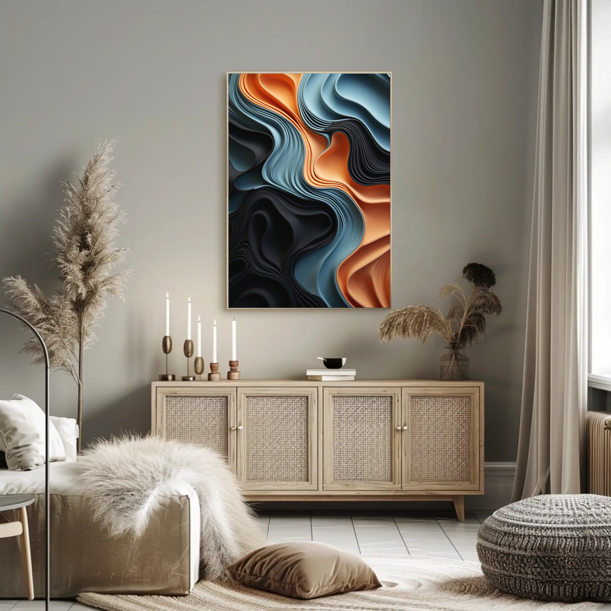 Abstract Movement Art Print: Abstract, Artistic, or Pop Culture Poster PosterGoat