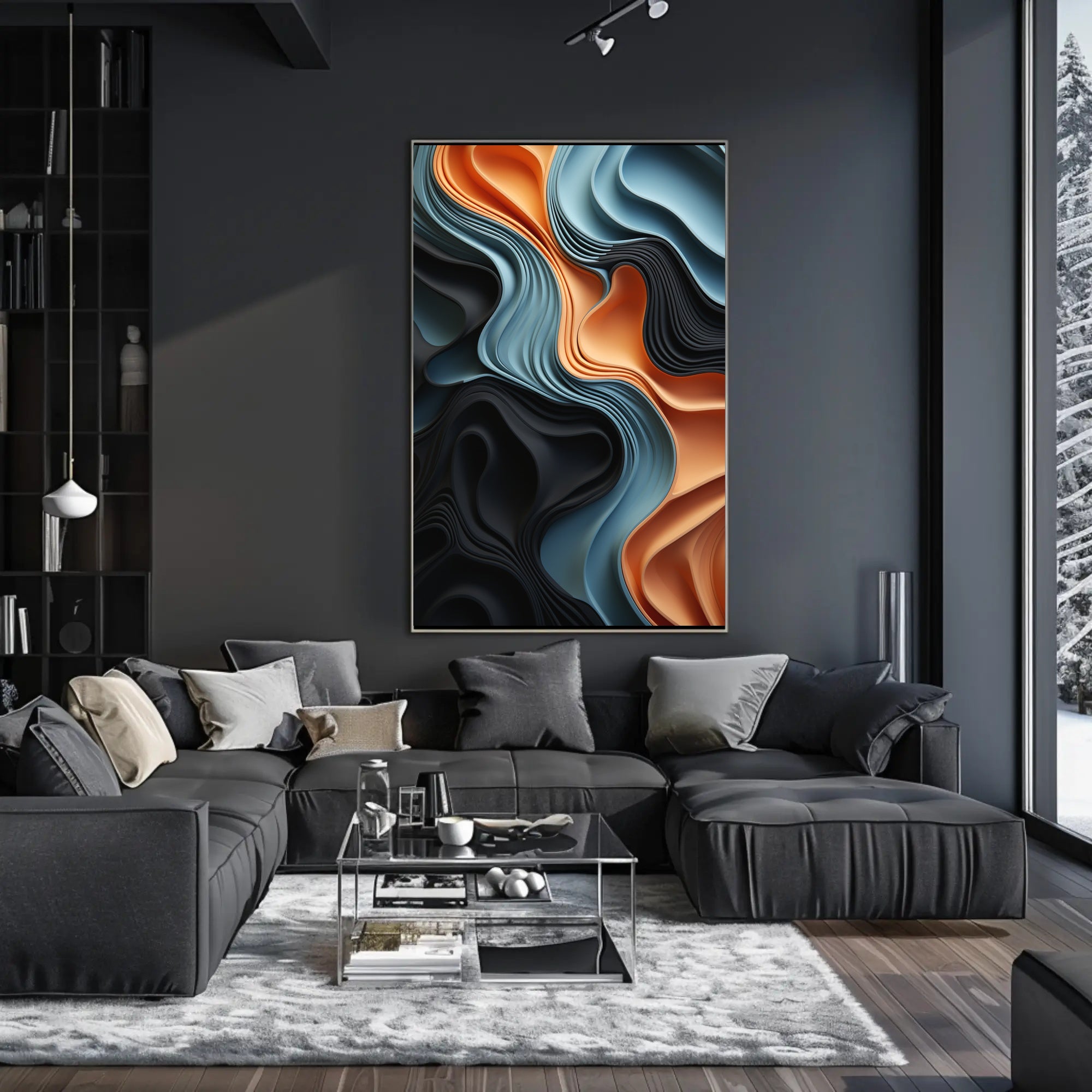 Abstract Movement Art Print: Abstract, Artistic, or Pop Culture Poster PosterGoat