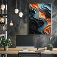 Abstract Movement Art Print: Abstract, Artistic, or Pop Culture Poster PosterGoat