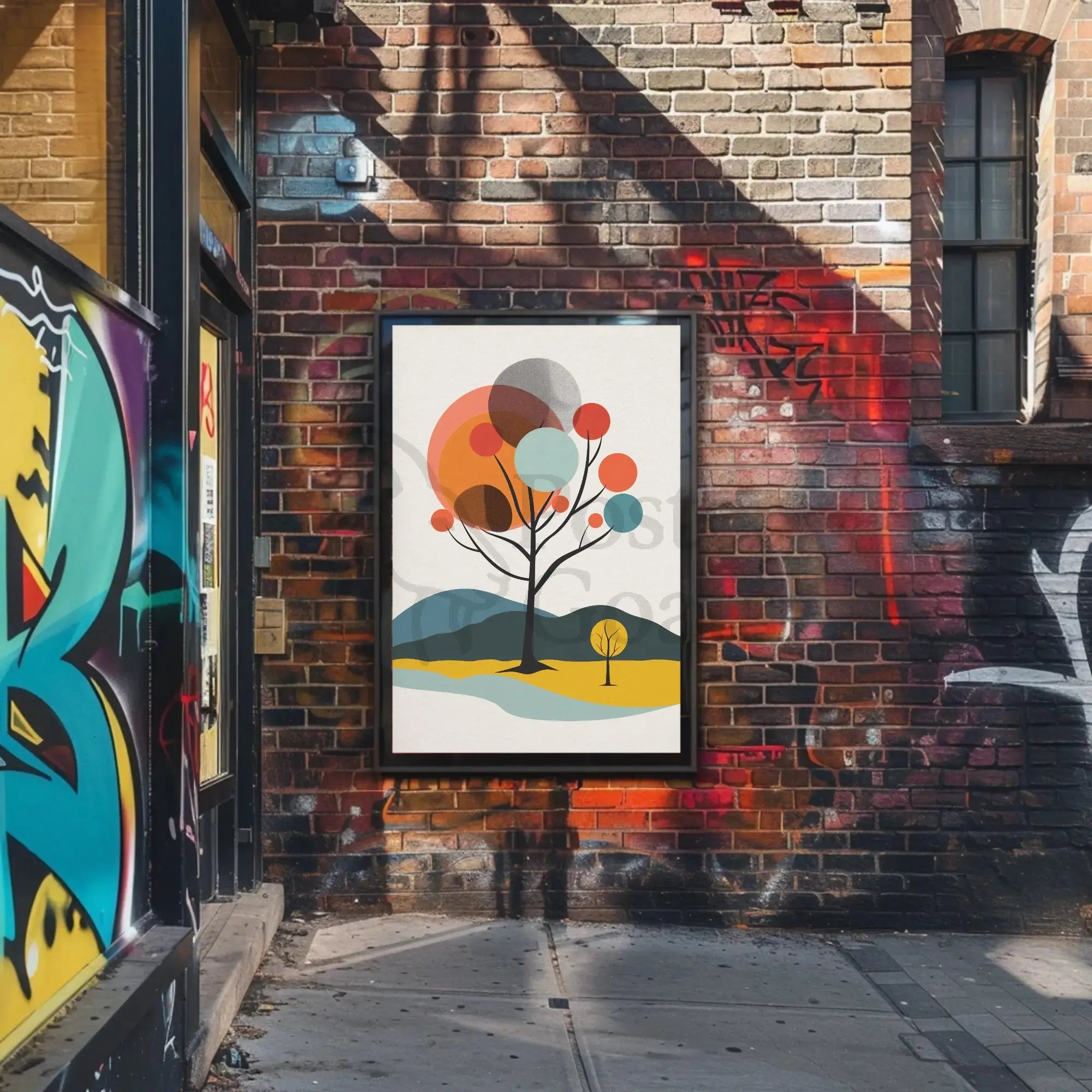 Abstract Trees Modern Art Print Poster PosterGoat