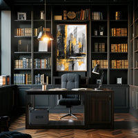 Abstract Urban Skyline Vibrant Colors Art Poster PosterGoat