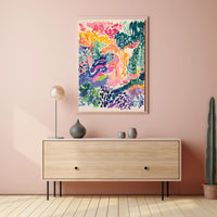 Abstract Vibrant Expressionism Art Print for Artistic, Pop Culture Poster PosterGoat