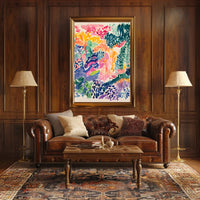 Abstract Vibrant Expressionism Art Print for Artistic, Pop Culture Poster PosterGoat