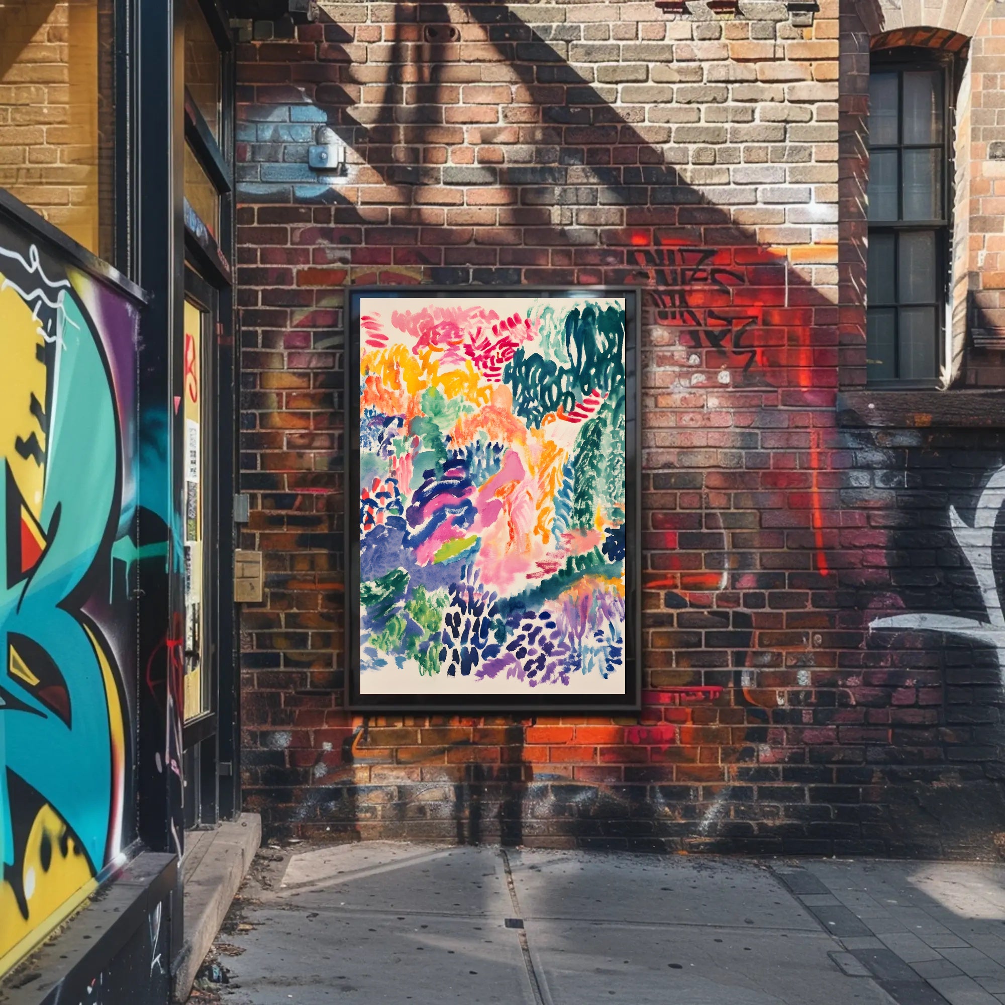 Abstract Vibrant Expressionism Art Print for Artistic, Pop Culture Poster PosterGoat