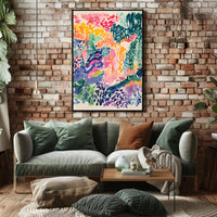 Abstract Vibrant Expressionism Art Print for Artistic, Pop Culture Poster PosterGoat