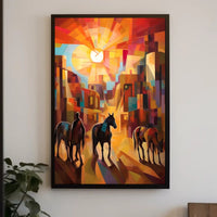 Abstract Western Sunscape Poster PosterGoat