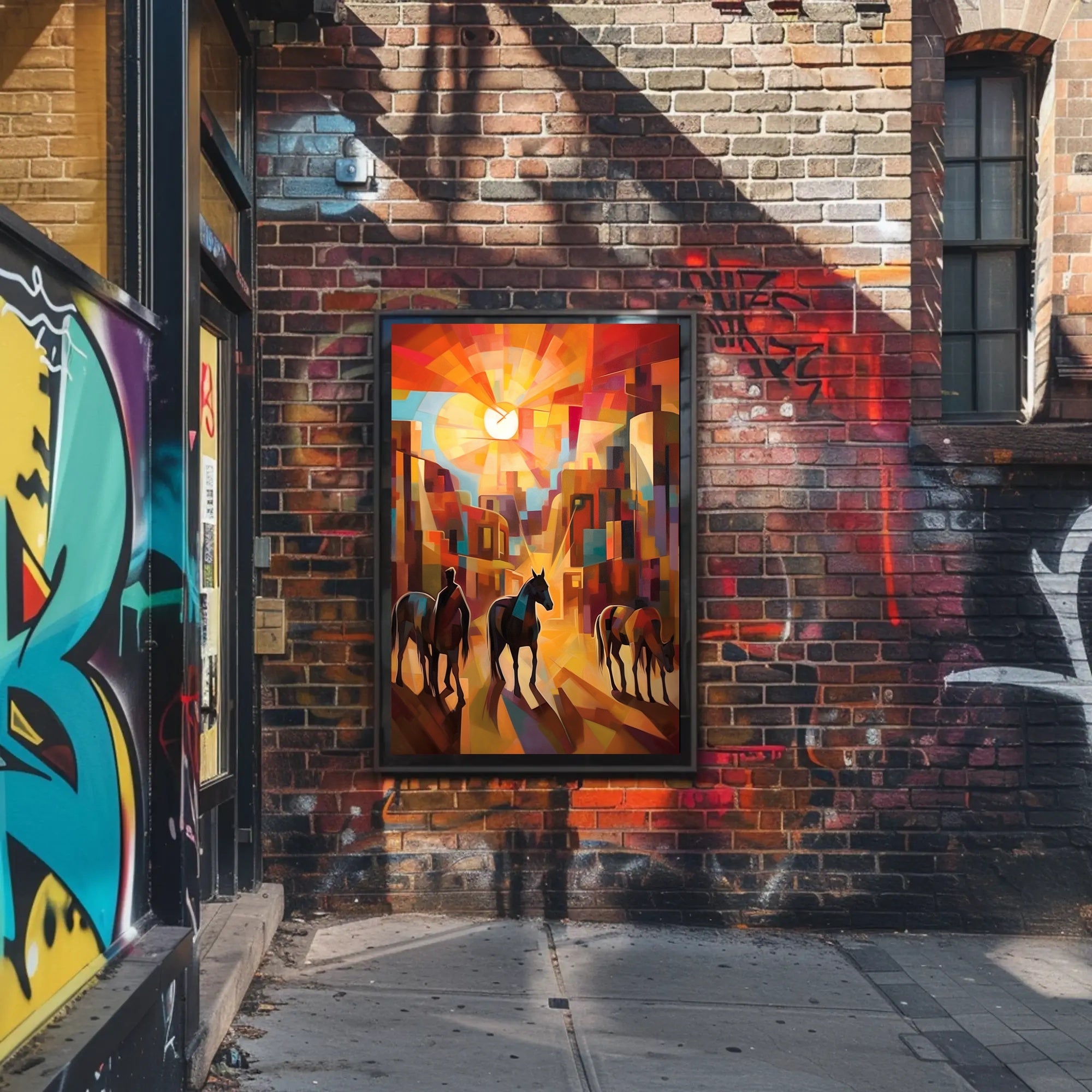 Abstract Western Sunscape Poster PosterGoat