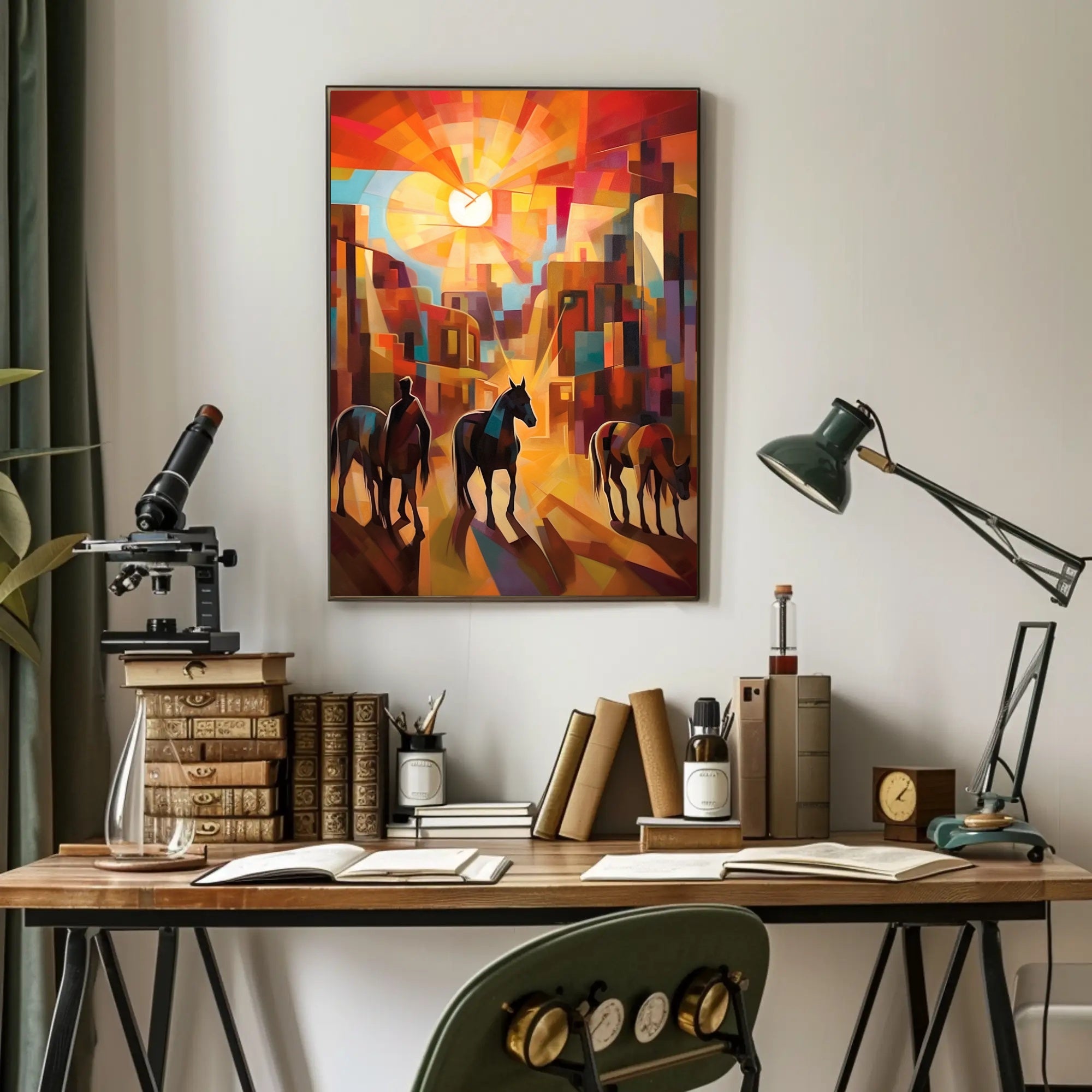 Abstract Western Sunscape Poster PosterGoat