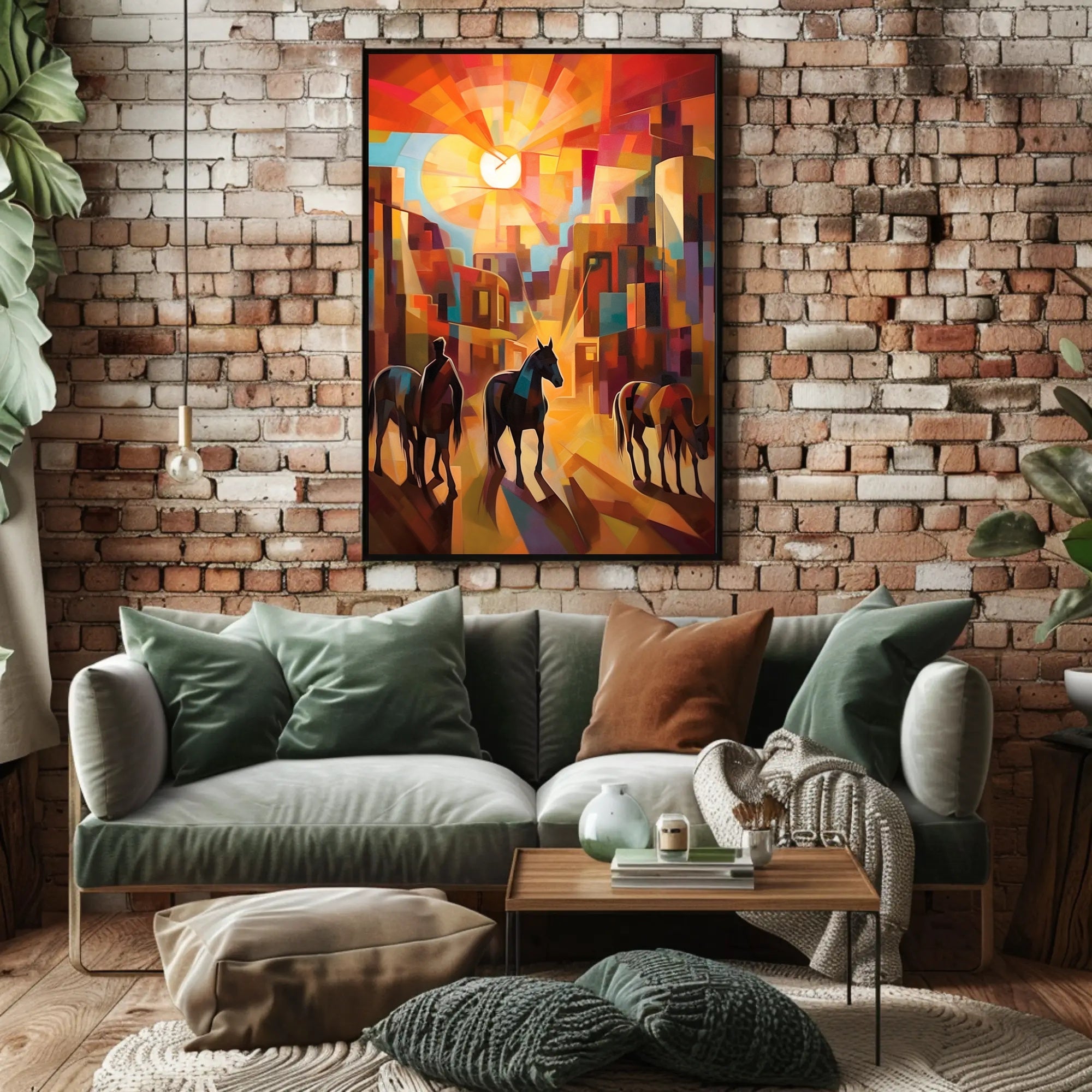 Abstract Western Sunscape Poster PosterGoat