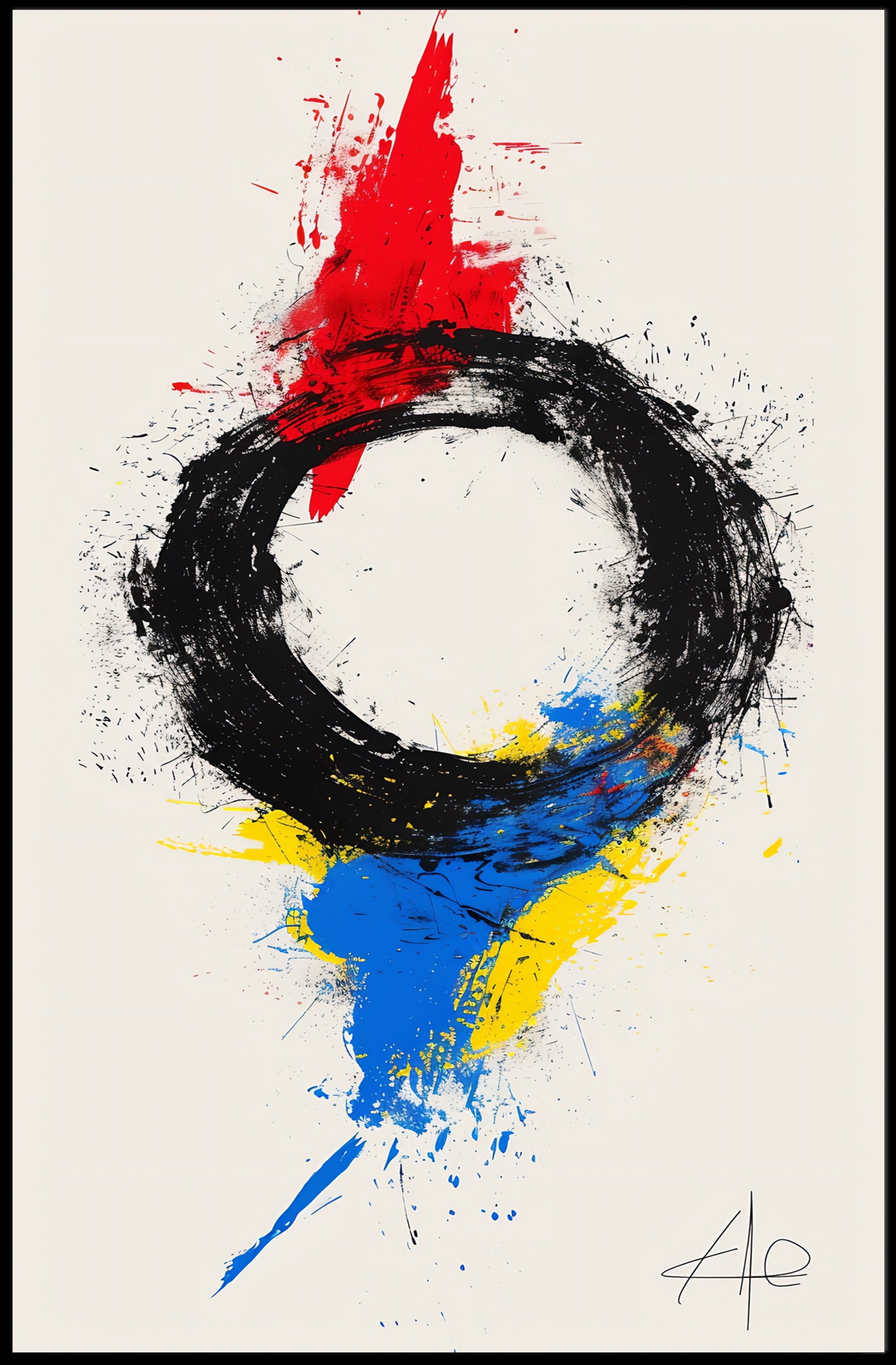 Abstract Zen Energy Art Print: Artistic Poster PosterGoat