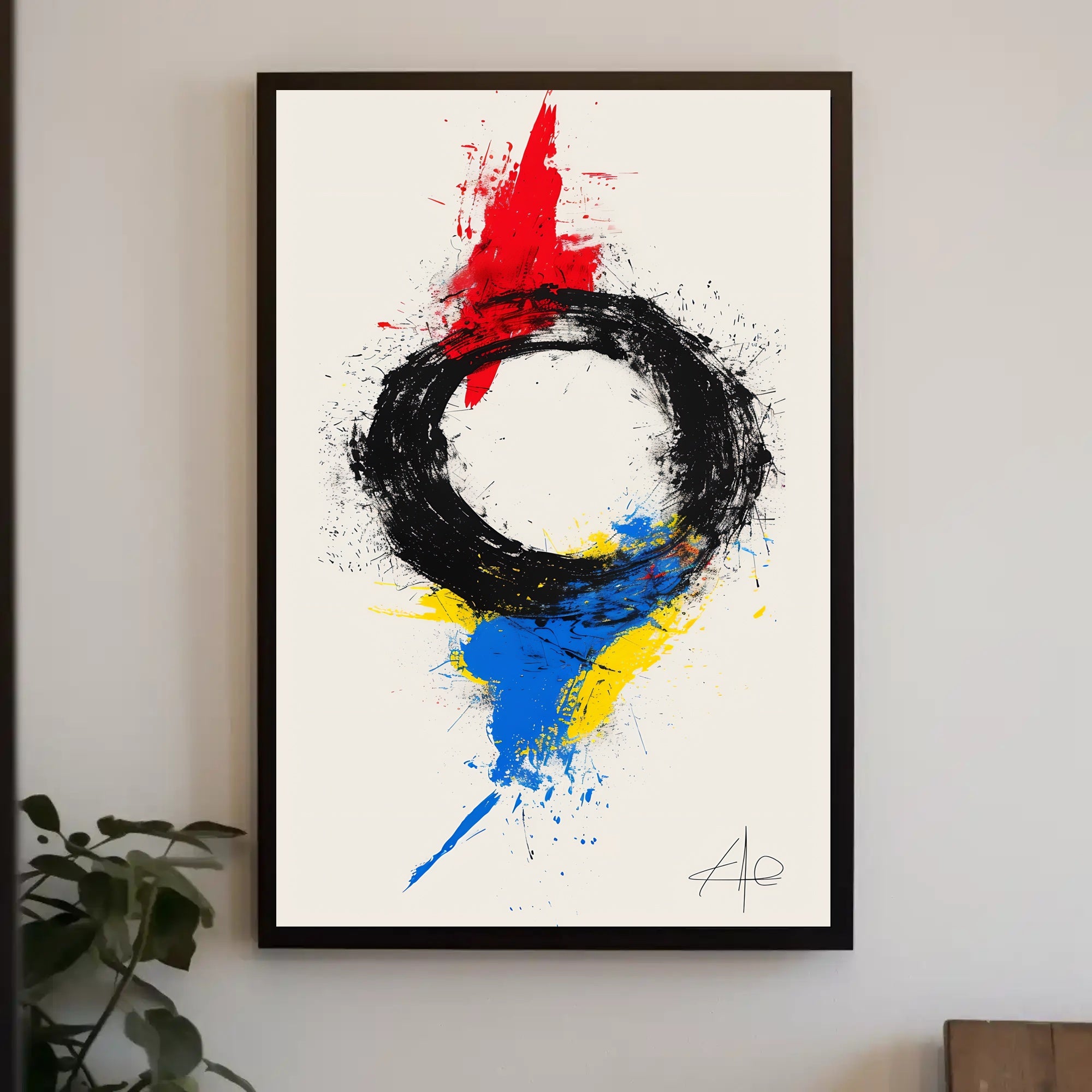 Abstract Zen Energy Art Print: Artistic Poster PosterGoat