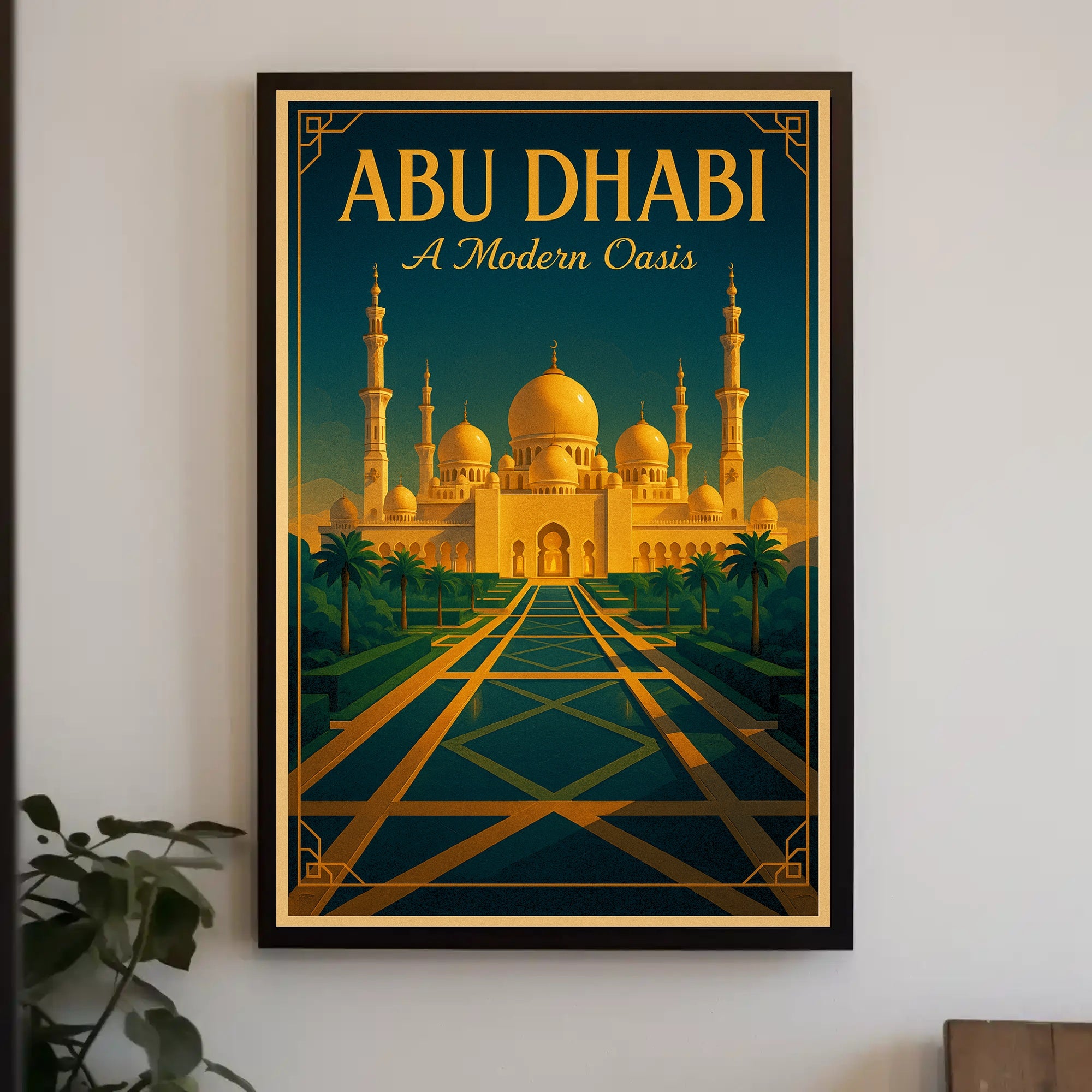 Abu Dhabi A Modern Oasis Poster PosterGoat
