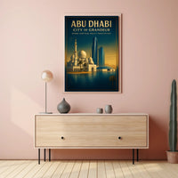 Abu Dhabi City of Grandeur Poster PosterGoat