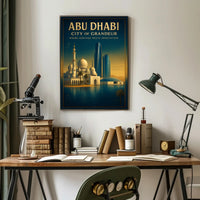 Abu Dhabi City of Grandeur Poster PosterGoat
