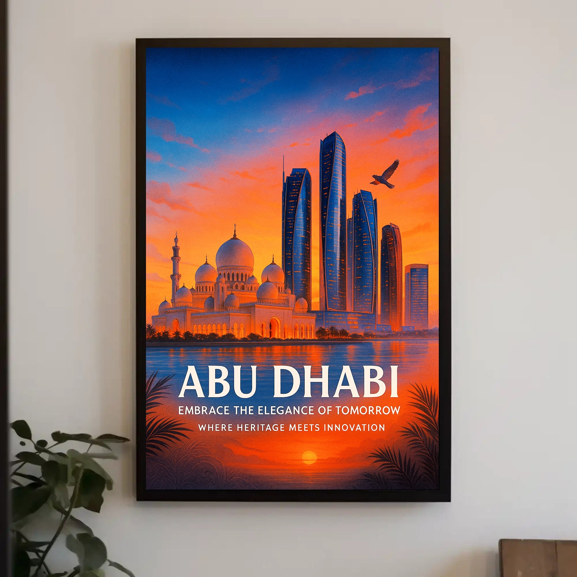 Abu Dhabi Embrace the Elegance of Tomorrow Poster PosterGoat