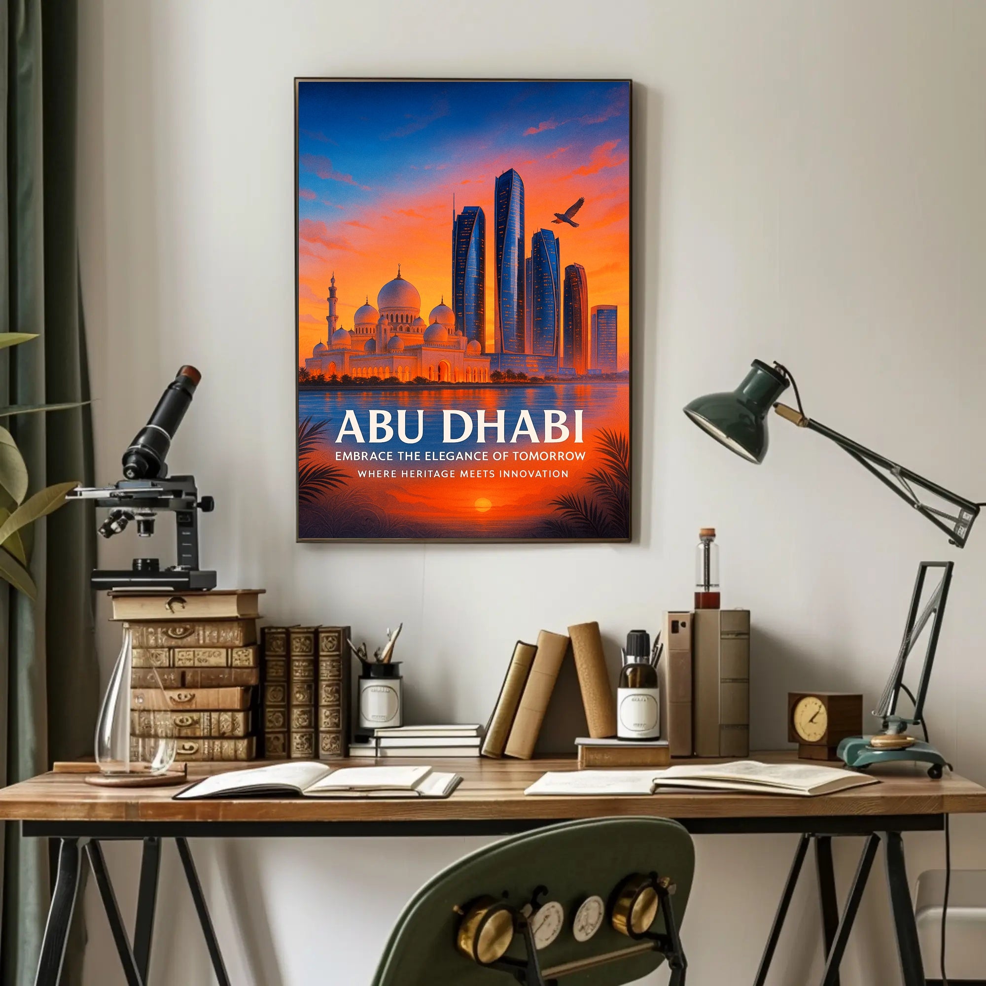 Abu Dhabi Embrace the Elegance of Tomorrow Poster PosterGoat