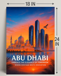 Abu Dhabi Embrace the Elegance of Tomorrow Poster PosterGoat