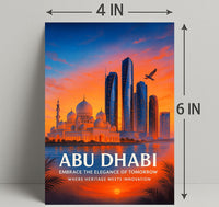 Abu Dhabi Embrace the Elegance of Tomorrow Poster PosterGoat